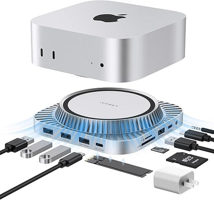 Base Dock IVANKY 13 En 1 Para Mac Mini M4 Con SSD NVMe HDMI 4K