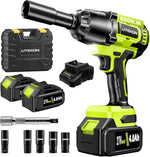 Llave de impacto inalámbrica de 1/2 pulgada, Litekon 4.0Ah 24V (USADA)
