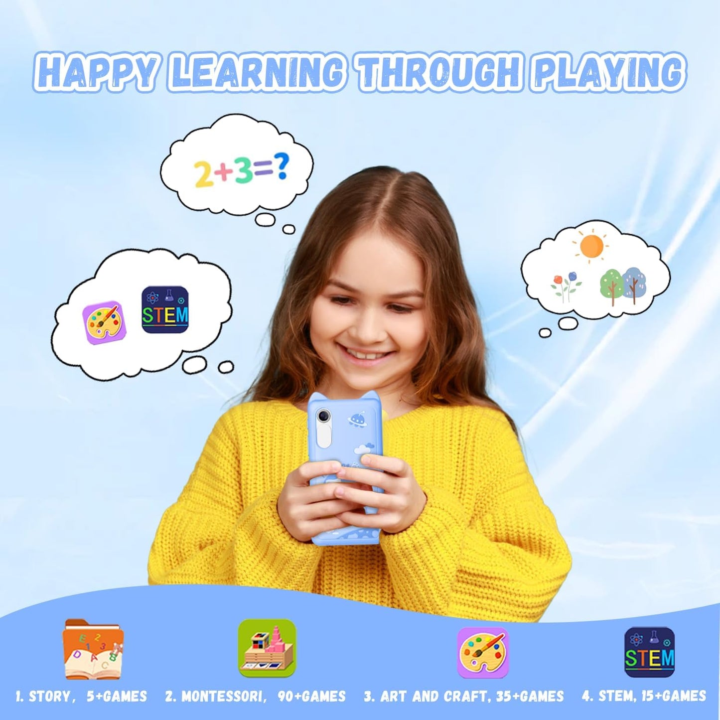 Teléfono para niños juegos, musica y aprendizaje