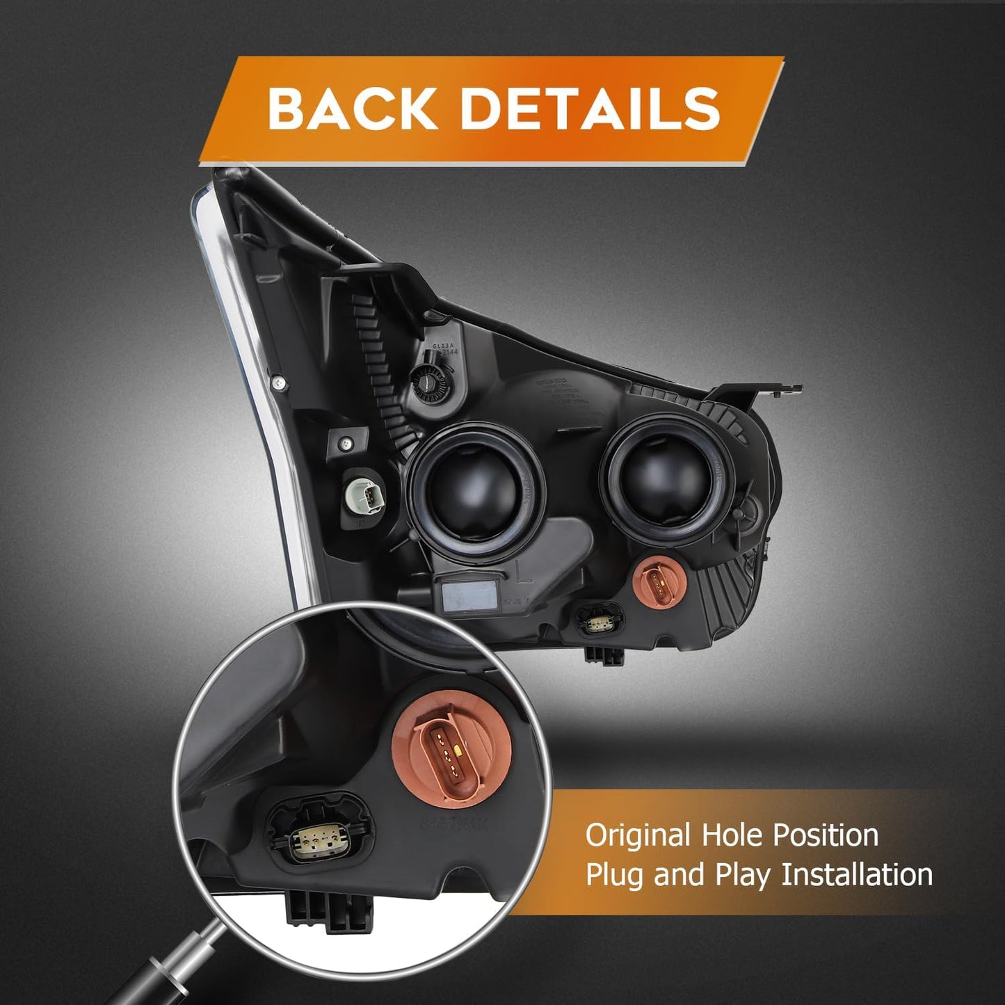 Faro delantero compatible con 2015-2023  Ford TRANSIT Derecho