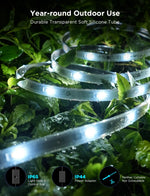 Tiras de luces LED para exteriores Govee RGBIC, luz blanca cálida y fría, 10M
