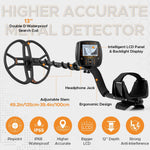 Detector de metales Hazlewolke GC-1073, 13"- 8 tipos de metales