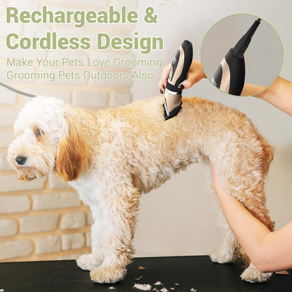 Cortapelos para perros Ceenwes, recargable, inalámbrico, (USADA).