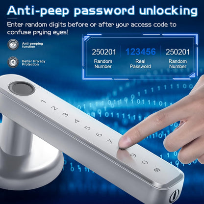Cerradura inteligente De Puerta Con Huella Dactilar Millionhome