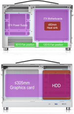 Gabinete pequeño para PC portátil, S300 - Mini-ITX PC