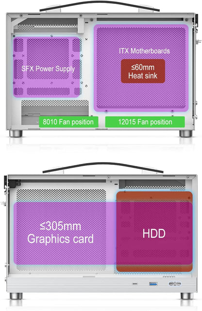 Gabinete pequeño para PC portátil, S300 - Mini-ITX PC