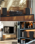 Altavoces de estantería, 36W Bluetooth 5.4, audio digital 5", AUX-RCA.