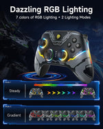 Control Inalámbrico RGB Bluetooth Gamepad Multiplataforma Para PC Android Switch iOS,EasySMX X15