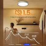 Extractor de baño Fitop con luz, 1100 lúmenes, para montaje en techo.