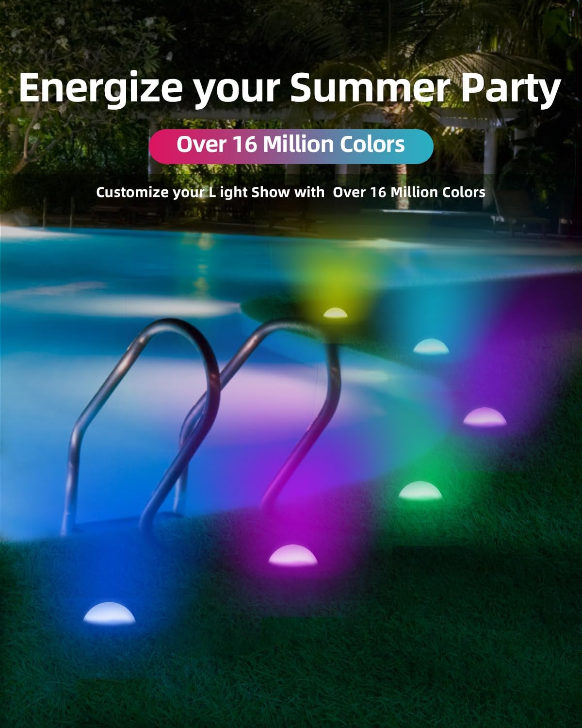 Luces inteligentes para jardin, Boleise, compatibles con Alexa.(USADO)