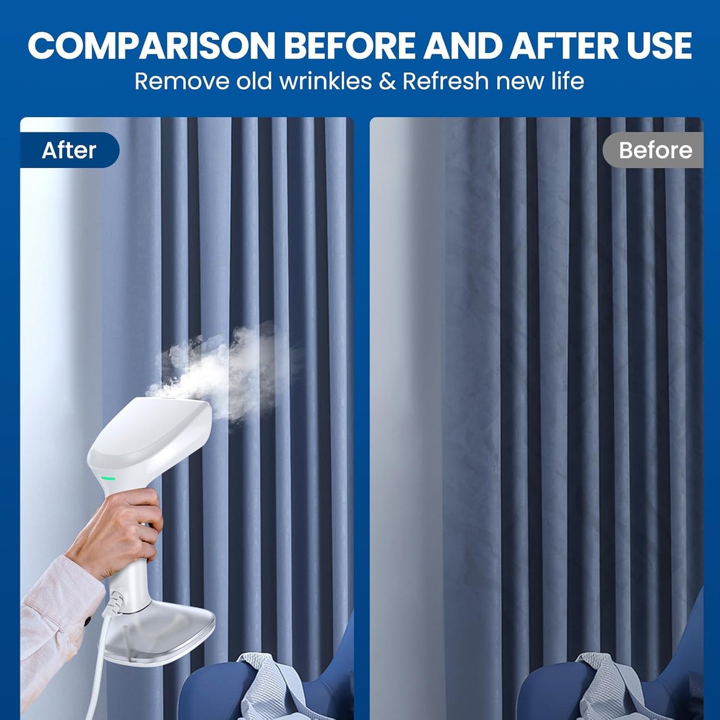 Plancha a Vapor para ropa, 3000 W, potente vapor, LCGT-1202 (WA)B