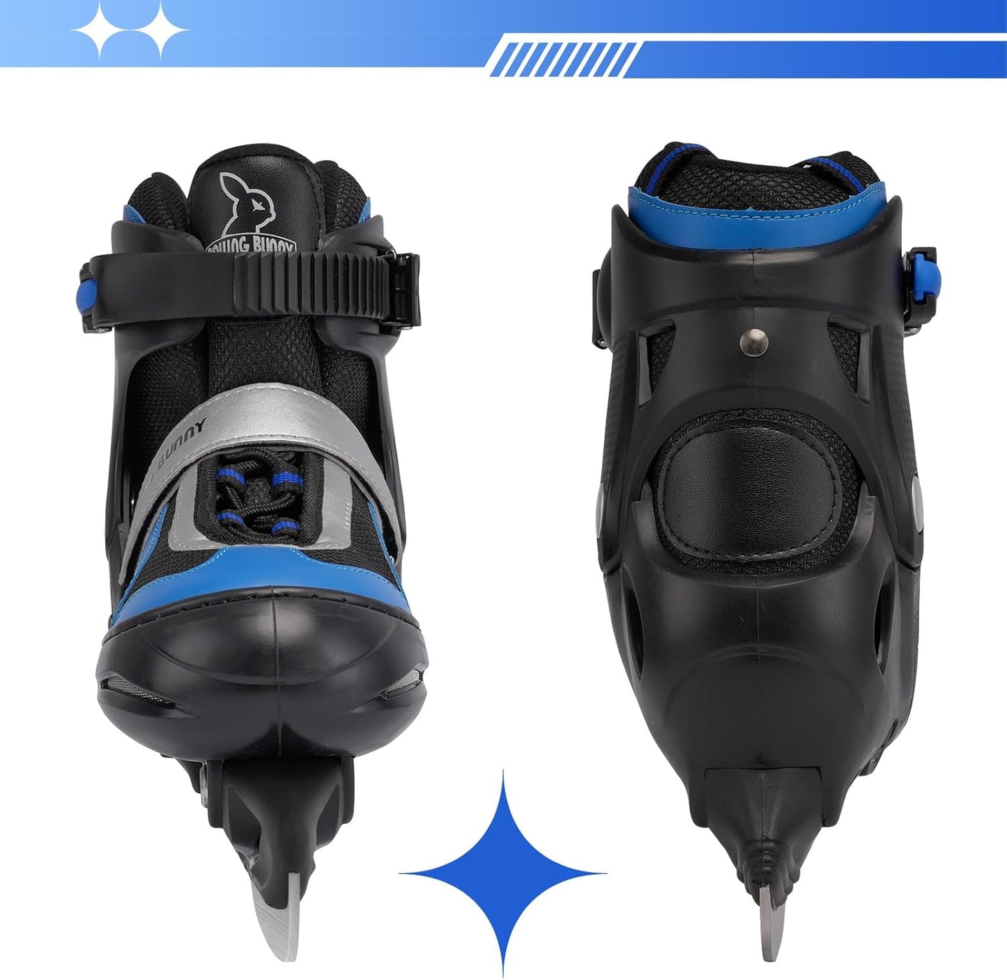 Patines de hielo ajustables, hockey sobre hielo para niños, niñas.