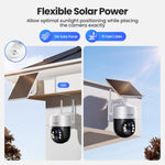 Sistema de cámaras de seguridad, Soliom Solares, giro e inclinación de 360°
