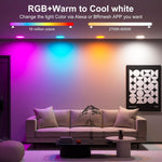 Luces Led empotrada inteligente de 6" RGBCW 15W LED Cloudy Bay 6 pack