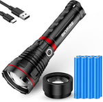 Linterna recargable Skyfire, alta luminosidad, 40000 mAh, Correa y Lente.
