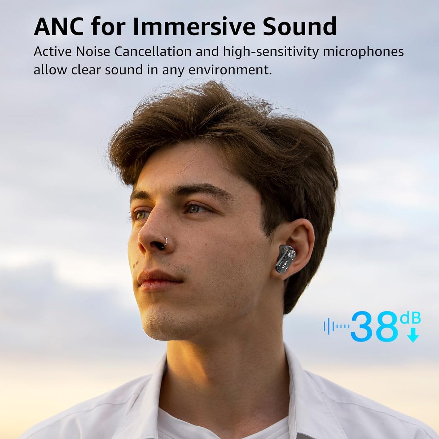 TOZO Auriculares inalámbricos cancelación ruido (USADO)