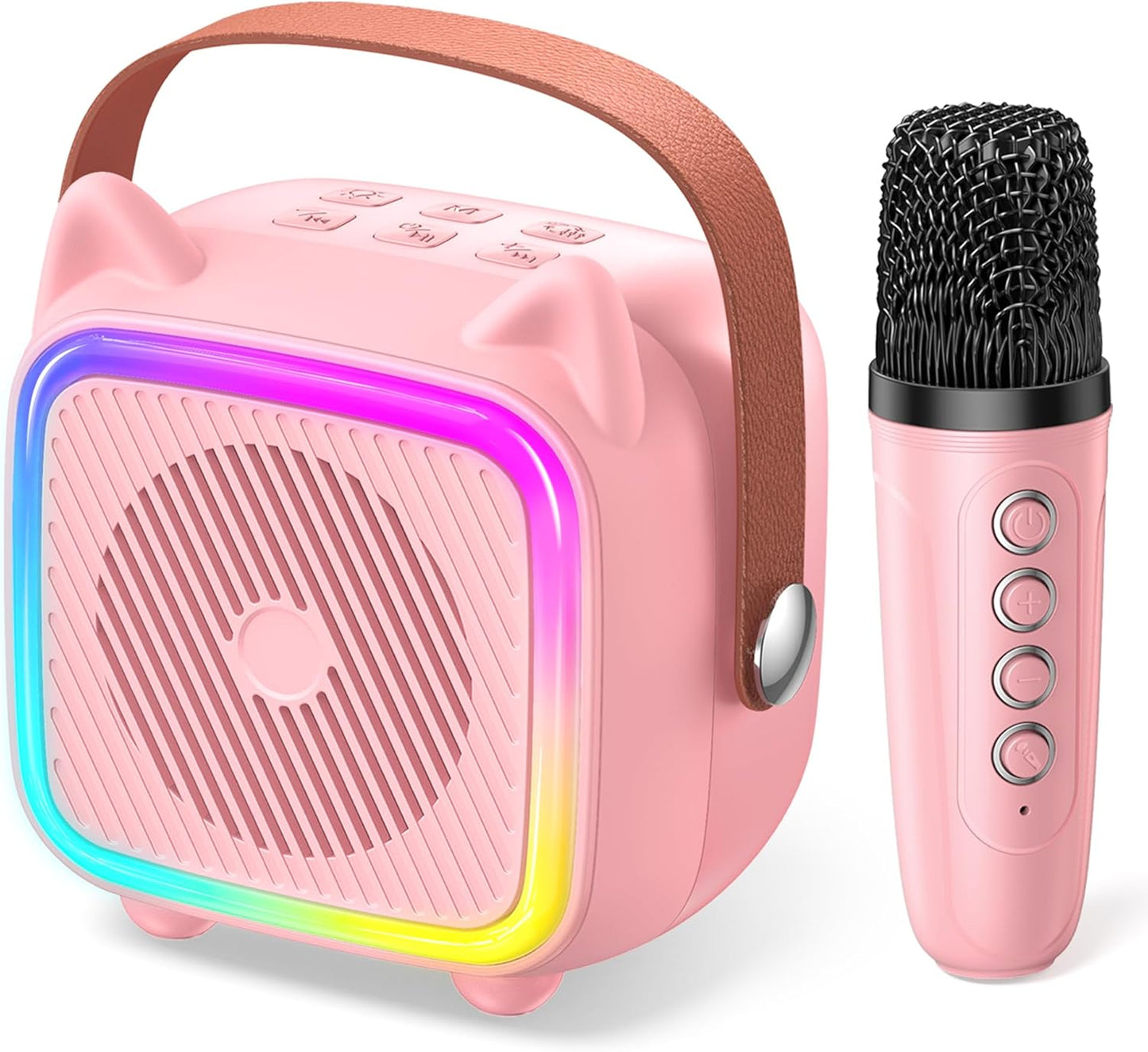 Mini máquina de karaoke SXH para niños, BT, portatil, 1 micrófono.