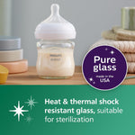 Biberón Vidrio Philips Avent Natural 4 Oz 4 Pzs 0-3M