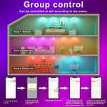 Luces Led empotrada inteligente de 6" RGBCW 15W LED Cloudy Bay 6 pack