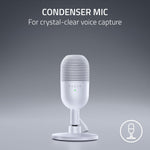 Micrófono USB Razer Seiren V3 Mini Blanco Condensador