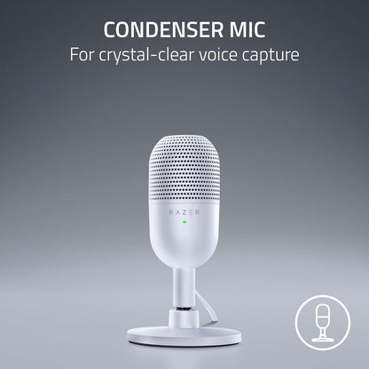 Micrófono USB Razer Seiren V3 Mini Blanco Condensador