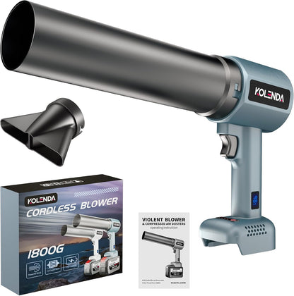 Soplador De Mano Inalámbrico 1800 g y 335 MPH
