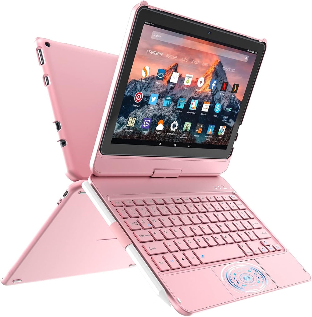 Funda con teclado para Kindle Fire HD10 y Fire HD10 Plus 11ª gen