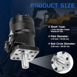 Motor Hidráulico compatible con Eaton Char-Lynn, Montaje de 4 Pernos.