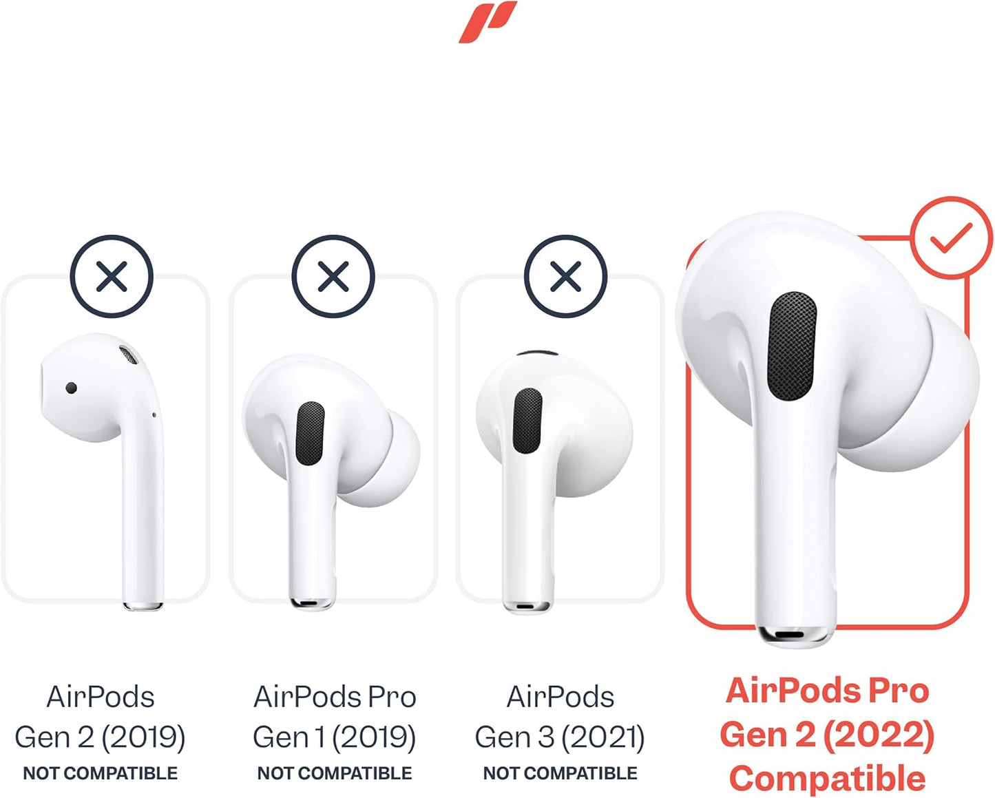 4 Pares De Fundas Para AirPods Pro 2 Ganchos Para Las Orejas