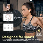 Auriculares inalámbricos Bcaikair BX17, Sports Bluetooth. (ROSA)