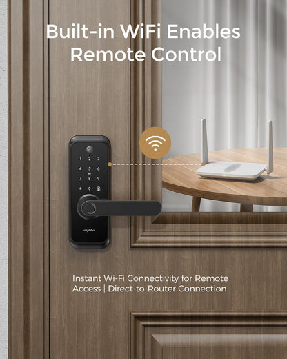 Chapa de Bloqueo inteligente, con video, Wi-Fi, Huella, App y llave.