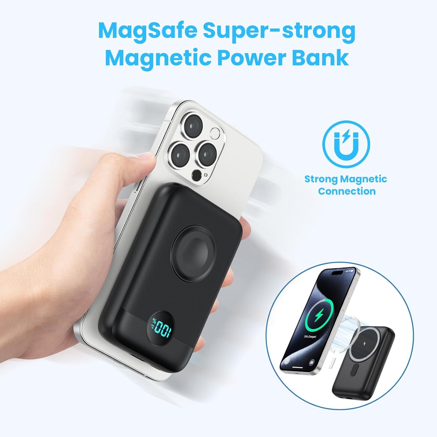 Cargador portatil magnetico 10800mAh HX100M4