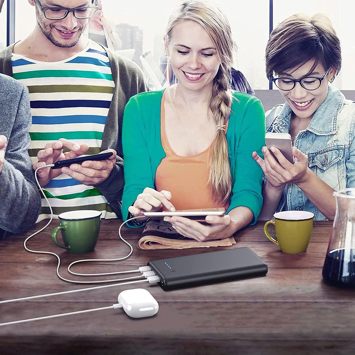 Batería portatil 36800 mAh 3 Salidas