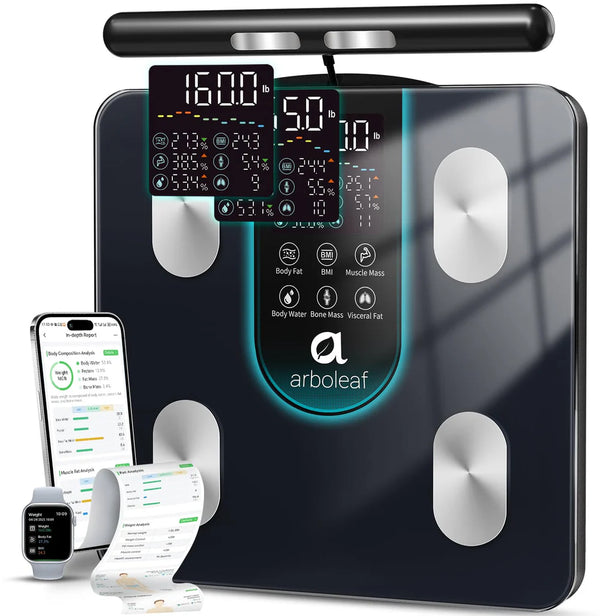 Báscula Inteligente Arboleaf 8 Electrodos Bluetooth (CAJA ABIERTA)