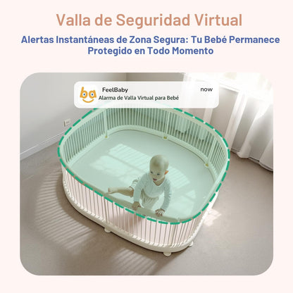 Cámara y Monitor con audio para bebes, Jeeber VB816PRO, Night Vision