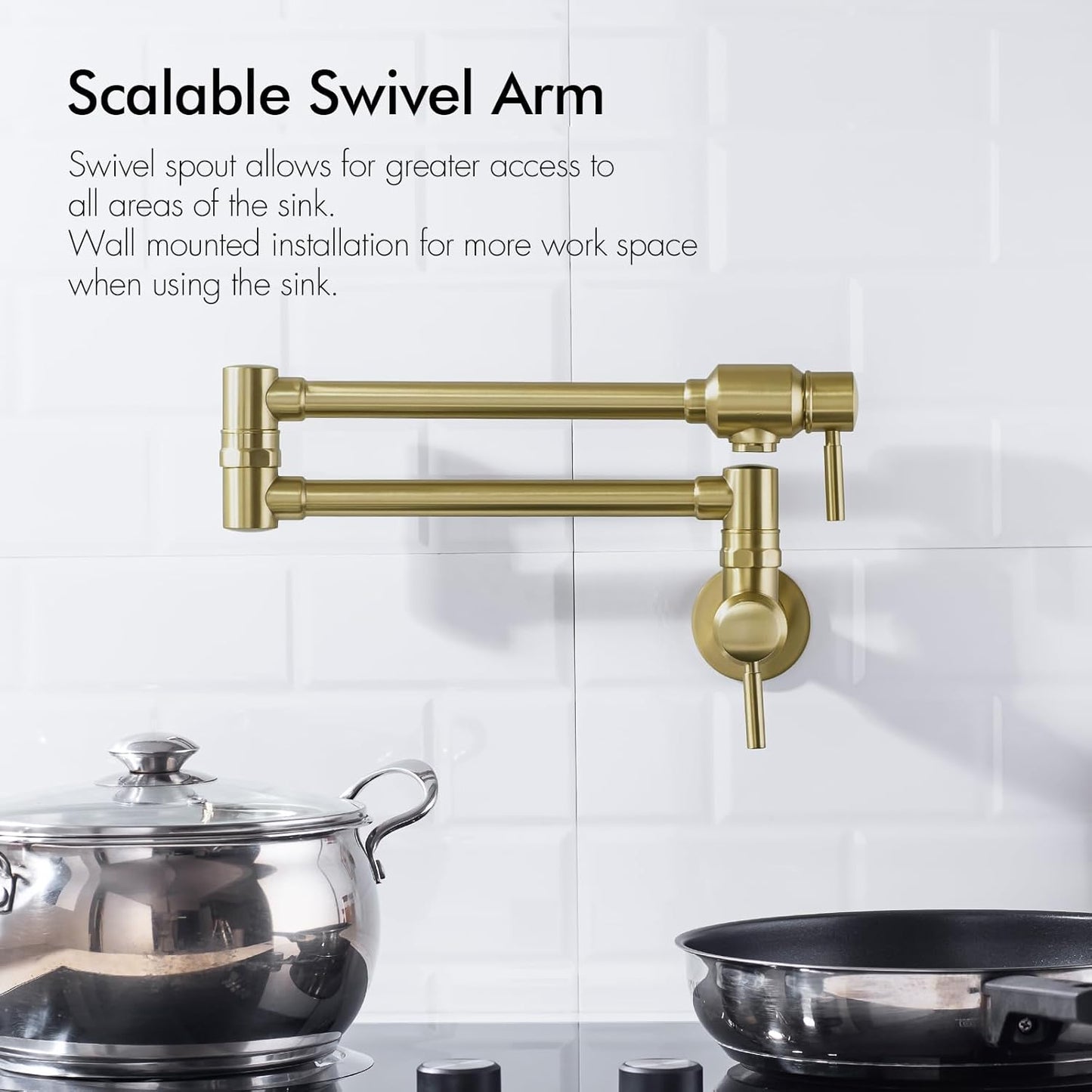 Llave de relleno tradicional de un solo agujero montado en la pared, BAGNOLUX