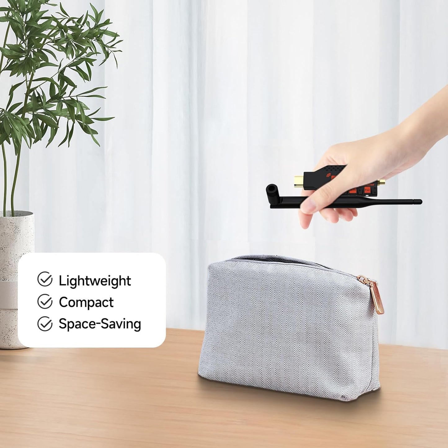 HDMI inalámbrico, un transmisor y dos receptores, 330FT/100M 4K decodifica salida 1080P.