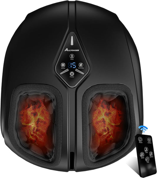 Masajeador de pies, calor, vibración, compresión y amasamiento.(USADO)