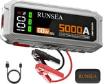 Arrancador Runsea 5000A Para Batería Auto 12V