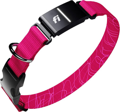 Collar inteligente para perros con GPS-AI, FI Series 3+, Talla M, Rosa.