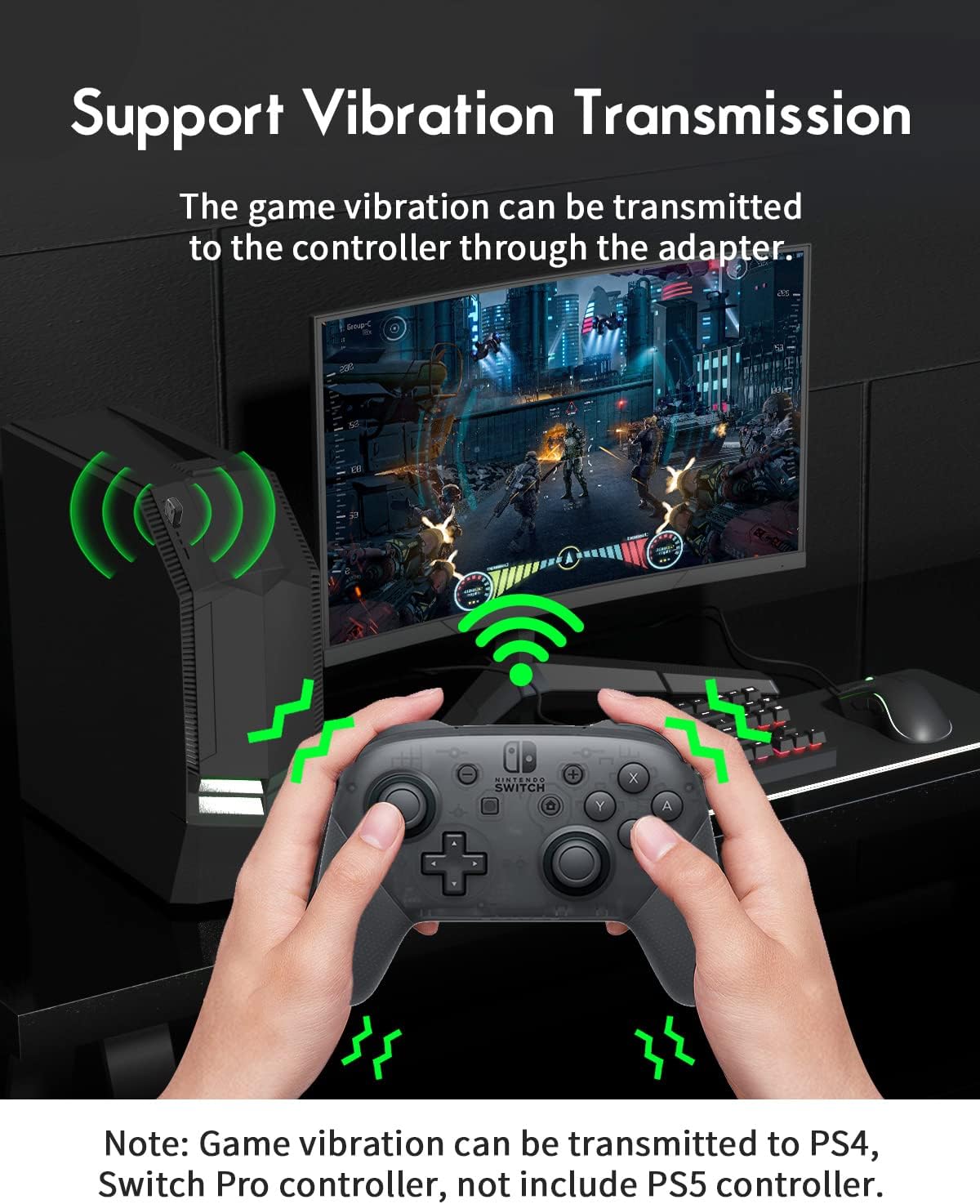 Adaptador de control inalámbrico AOLION