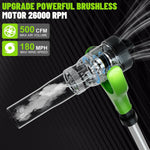 Soplador de hojas HooSeen con batería, para canaletas de techo 40V.