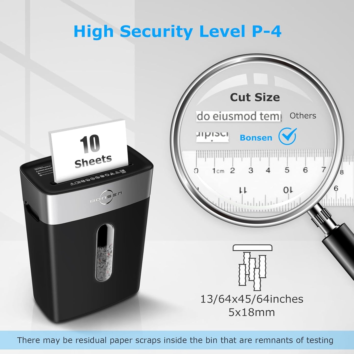 Trituradora de papel para oficina en casa, 4 gal. (USADO).