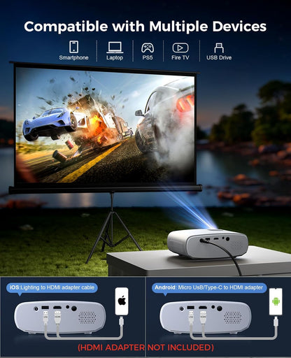 Mini proyector HD 1080P Para Cine En Casa