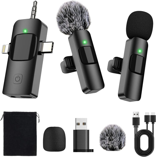 Mini micrófono inalámbrico EVXVE 4 en 1 (Usado)