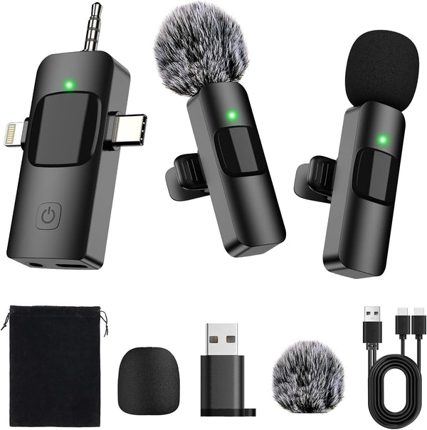 Mini micrófono inalámbrico EVXVE 4 en 1 (Usado)