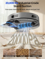 Robot Aspiradot y fregona Redroad, vaciado automático, WI-FI App.
