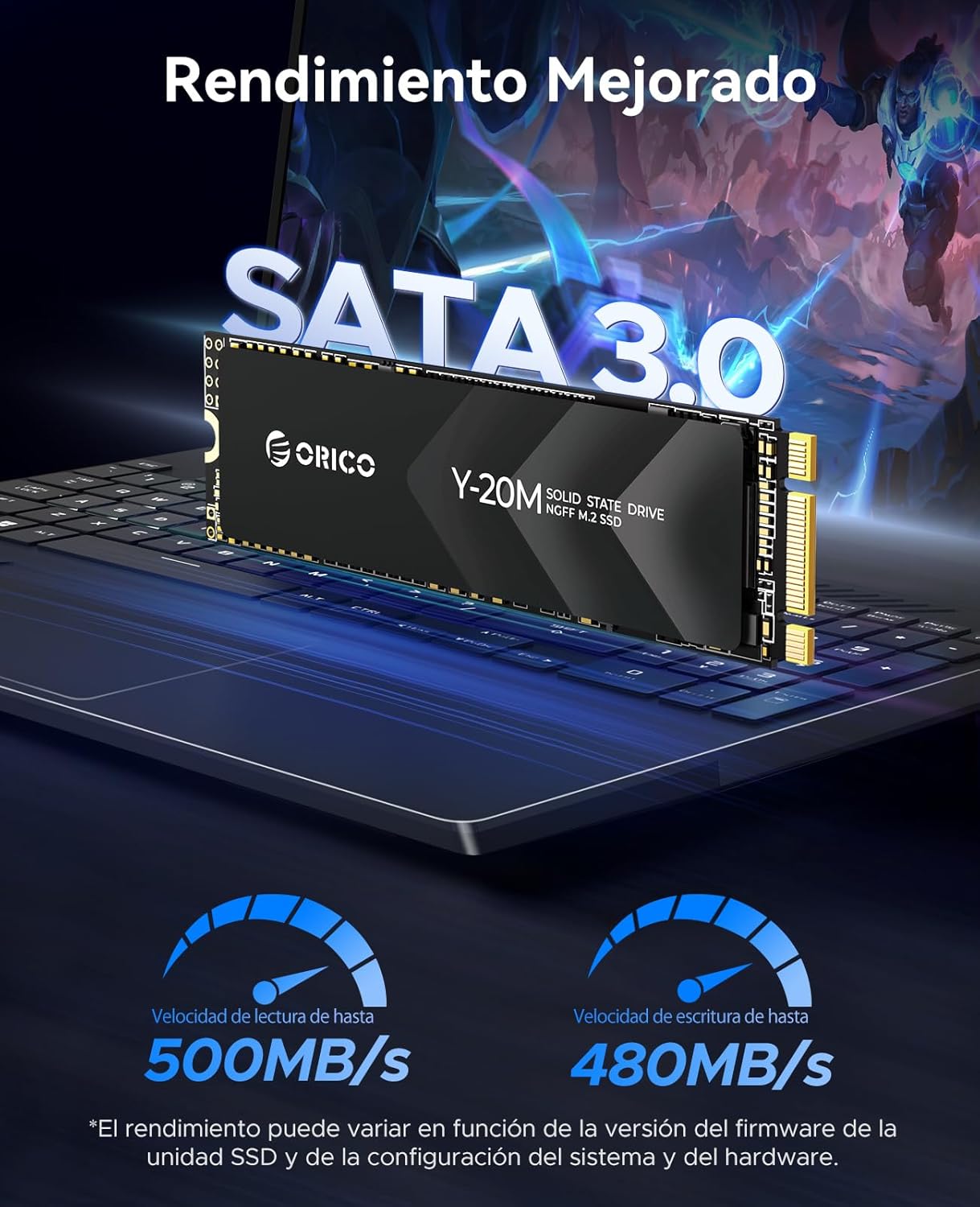 ORICO M.2 2280 SATA SSD, 1 TB.