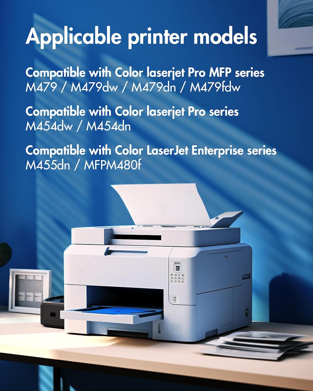 Cartucho de tóner 414X (con chip), repuesto HP 414X, 4 pack