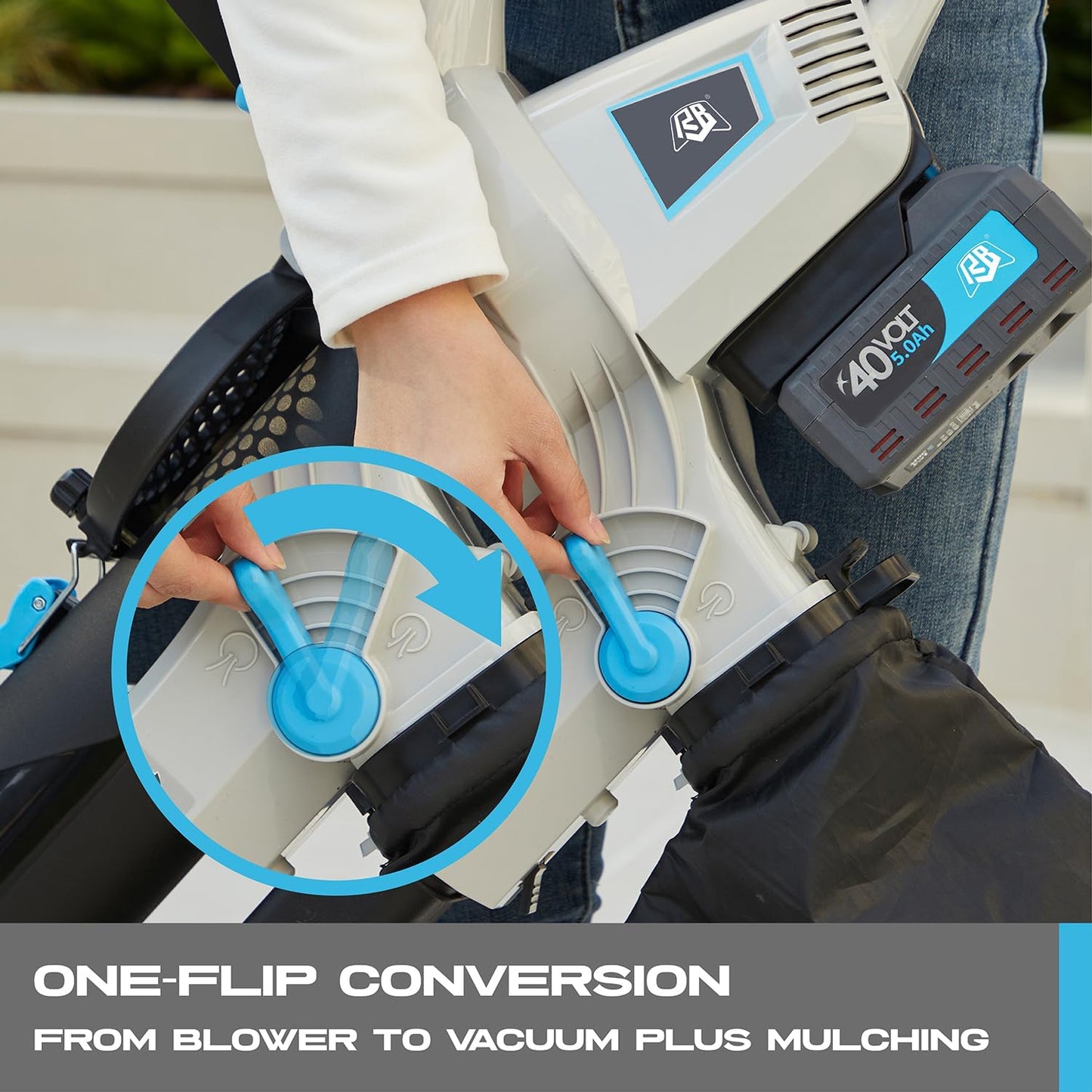 RB Combo de soplador de hojas y aspiradora de 40 V.